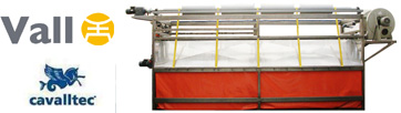 La nouvelle machine à laver et sécher les bâches de Grup Vall, 
completement automatique, très efficace et économique.
