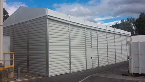 Chapiteau industriel bardé de 7,5 x 17,5 ht 5m vendue montée à Valréas (FRANCE) Tel 06 12 77 38 18

PRIX TRES COMPETITIF 